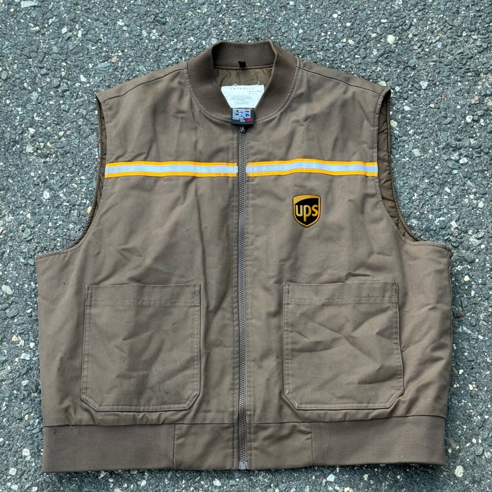 Brown Vest with Yellow Accents